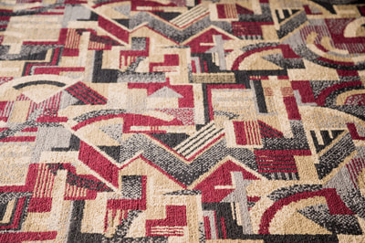Bespoke art deco carpet design for common parts